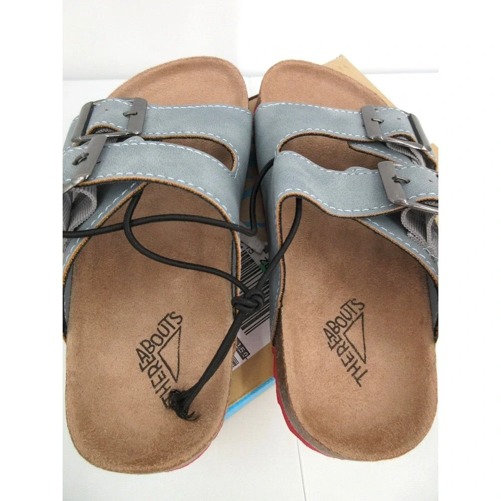 LITTLE‎ BOY'S / GIRL'S SIZE 12 THEREABOUTS NOYO FOOTBED SANDALS Blue Slides
